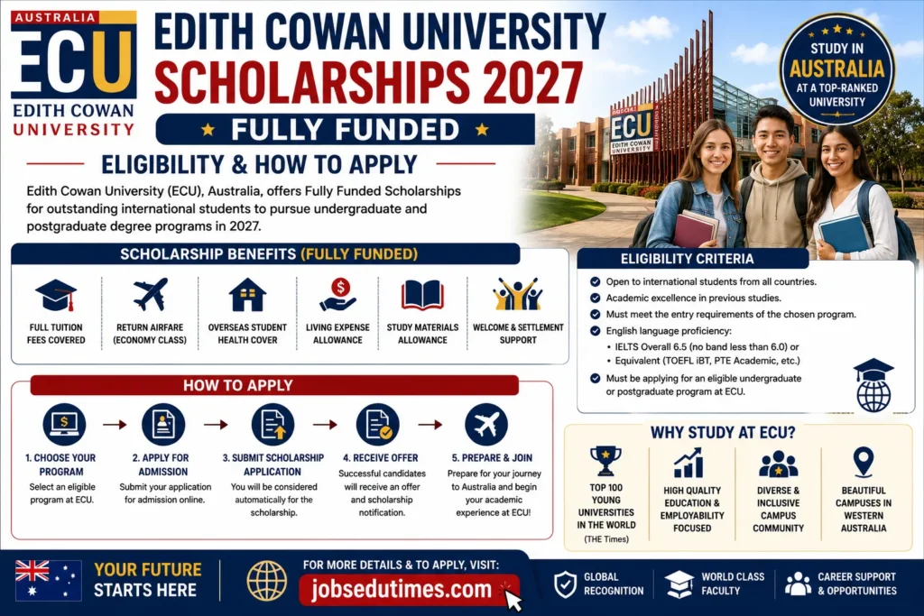 Edith Cowan University Scholarships 2027 – Fully Funded Eligibility & How to Apply