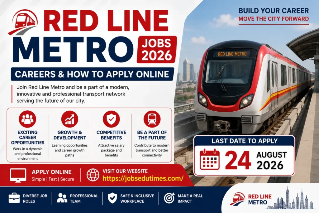 Red Line Metro Jobs 2026 Careers & How to Apply Online