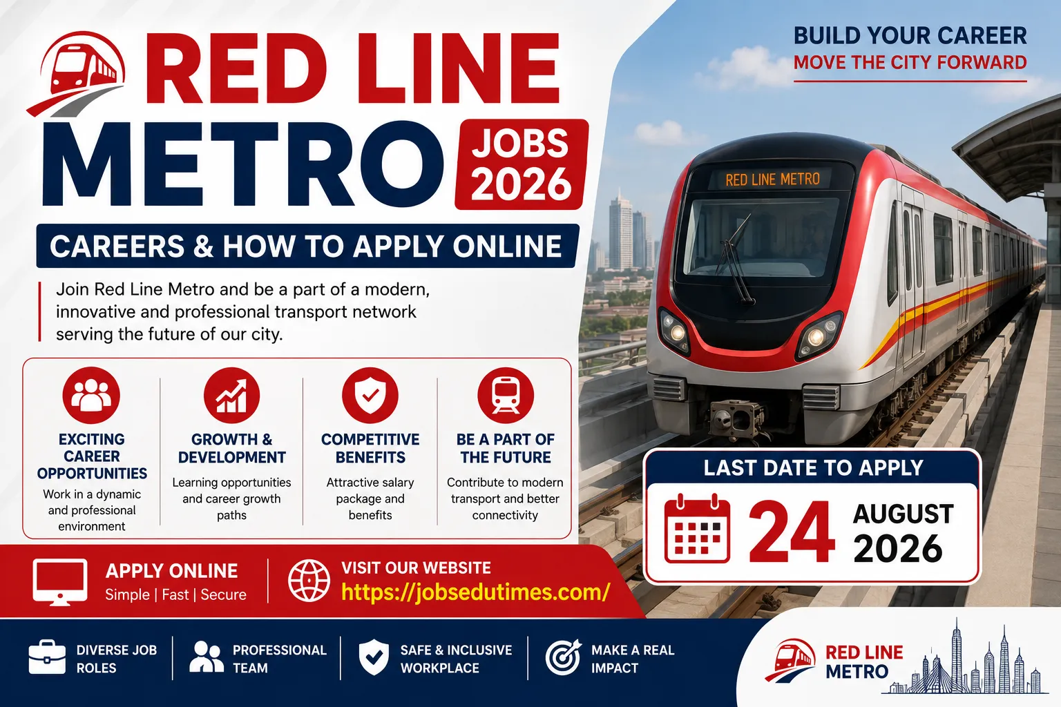 Red Line Metro Jobs 2026 Careers & How to Apply Online
