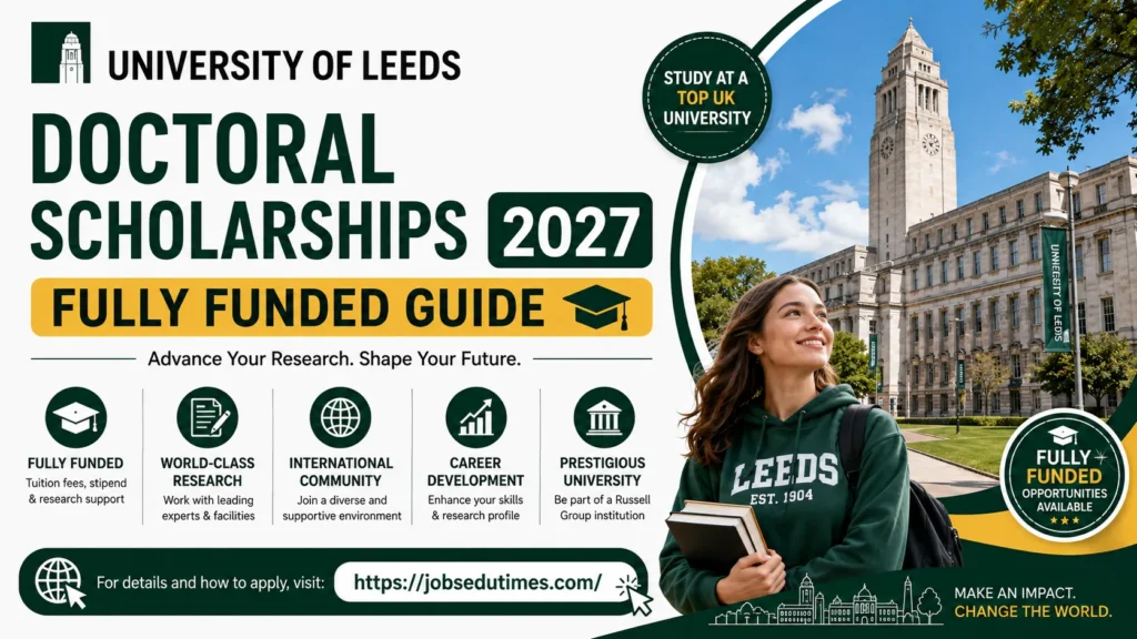 University of Leeds Doctoral Scholarships 2027 Fully Funded Guide